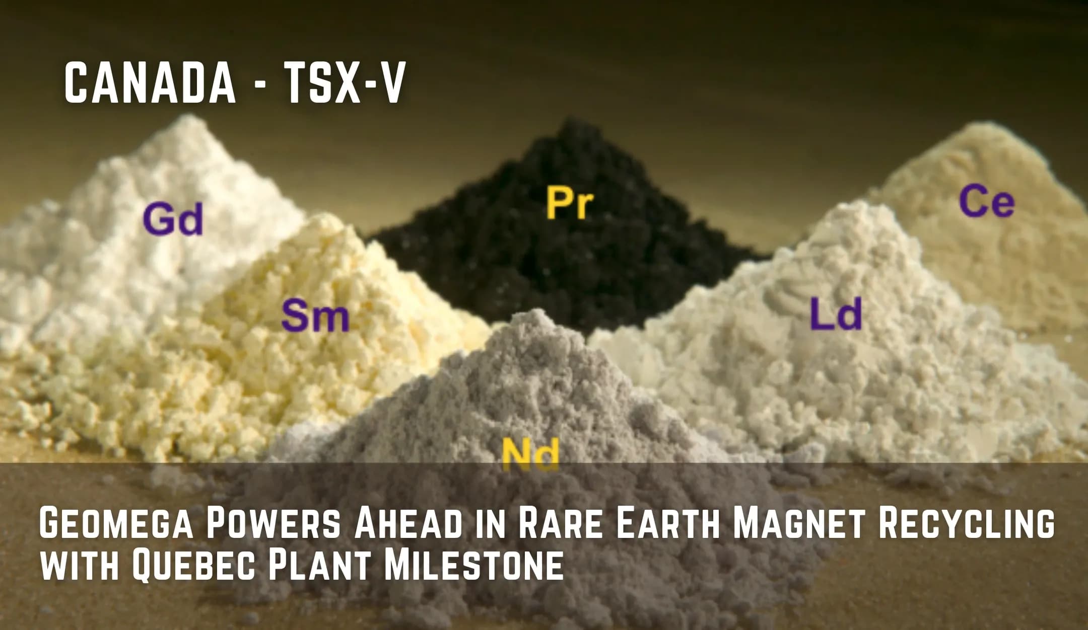 Geomega Powers Ahead in Rare Earth Magnet Recycling with Quebec Plant Milestone