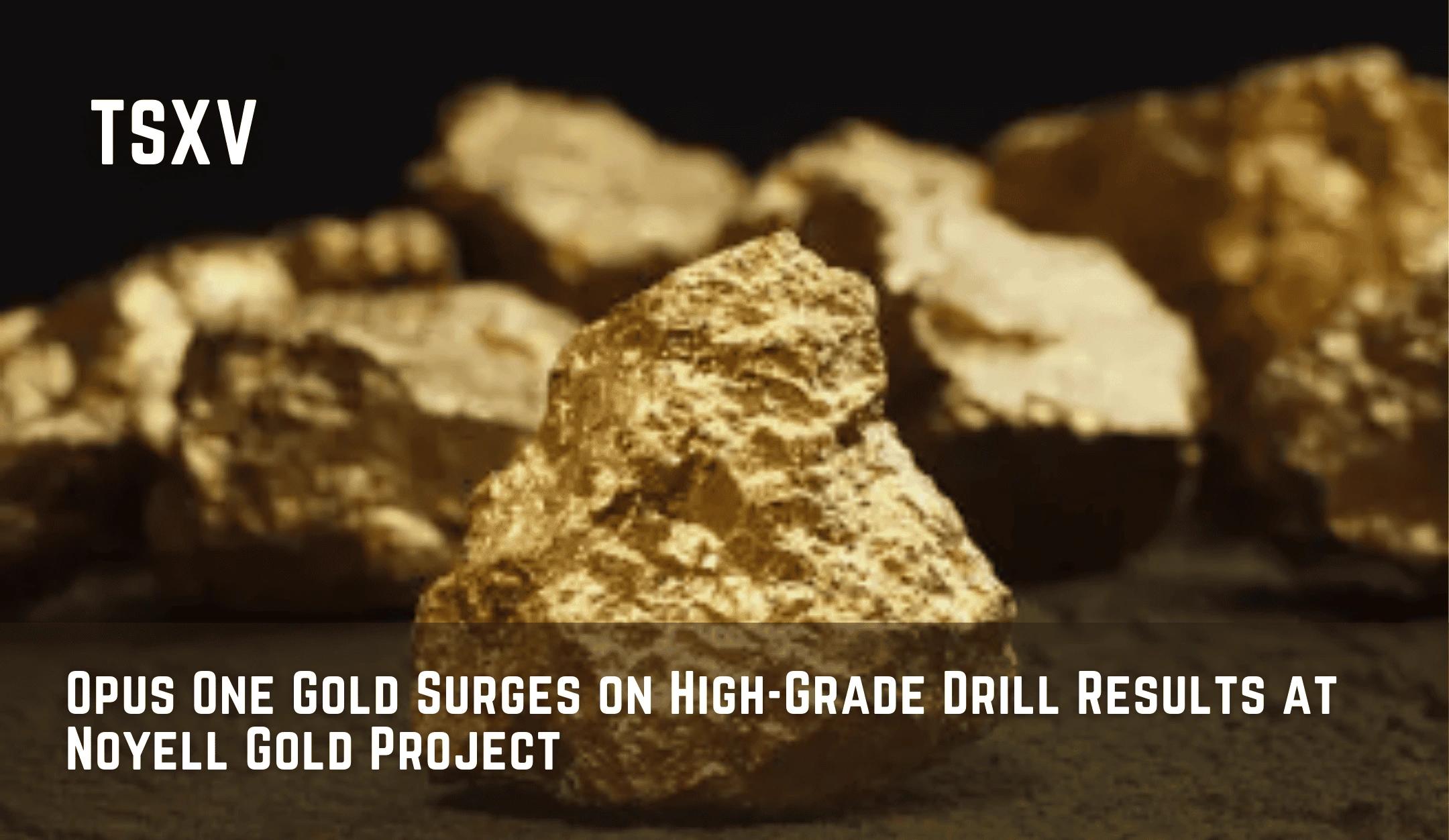 Opus One Gold Surges on High-Grade Drill Results at Noyell Gold Project