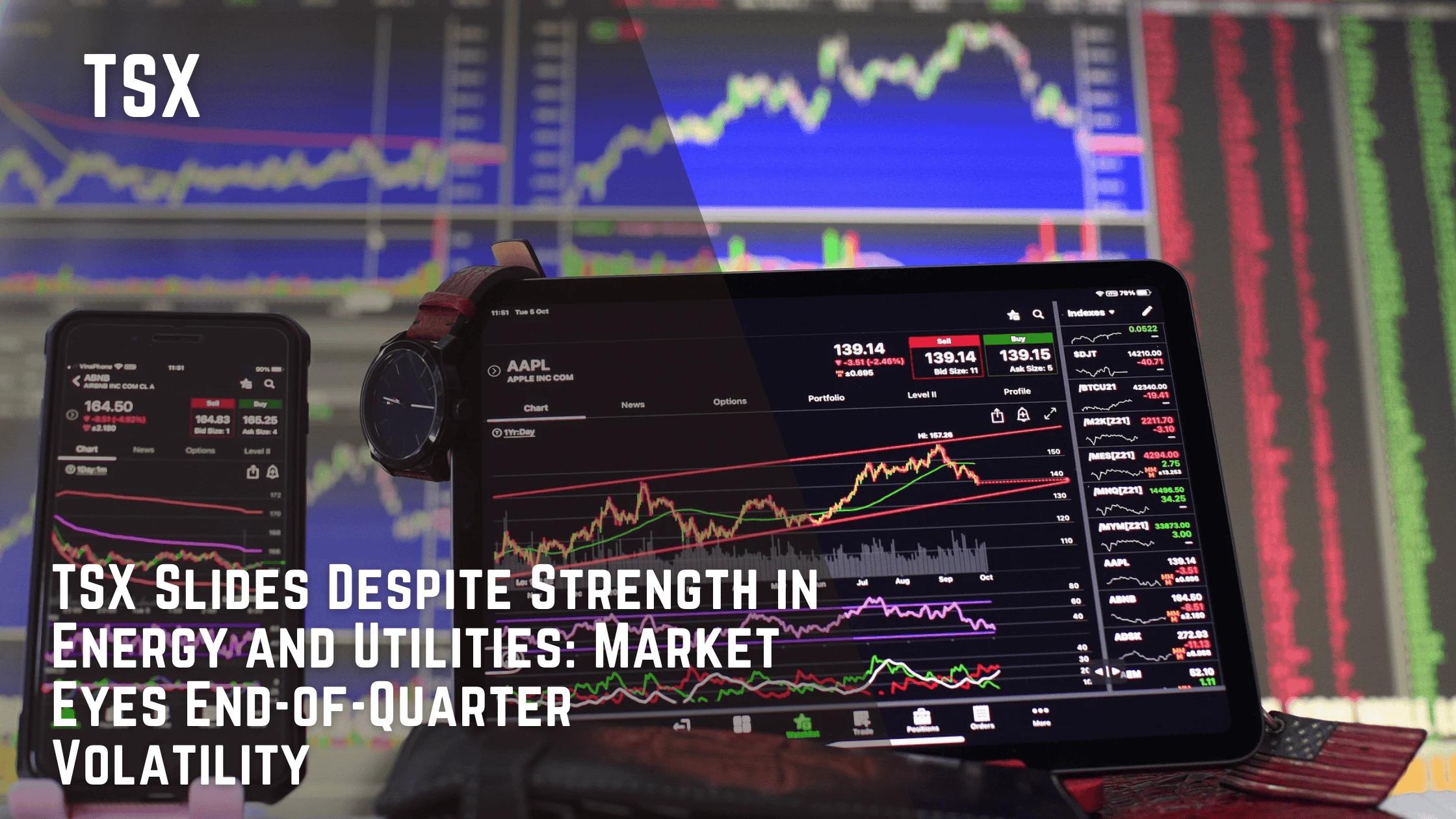 TSX Slides Despite Strength in Energy and Utilities: Market Eyes End-of-Quarter Volatility